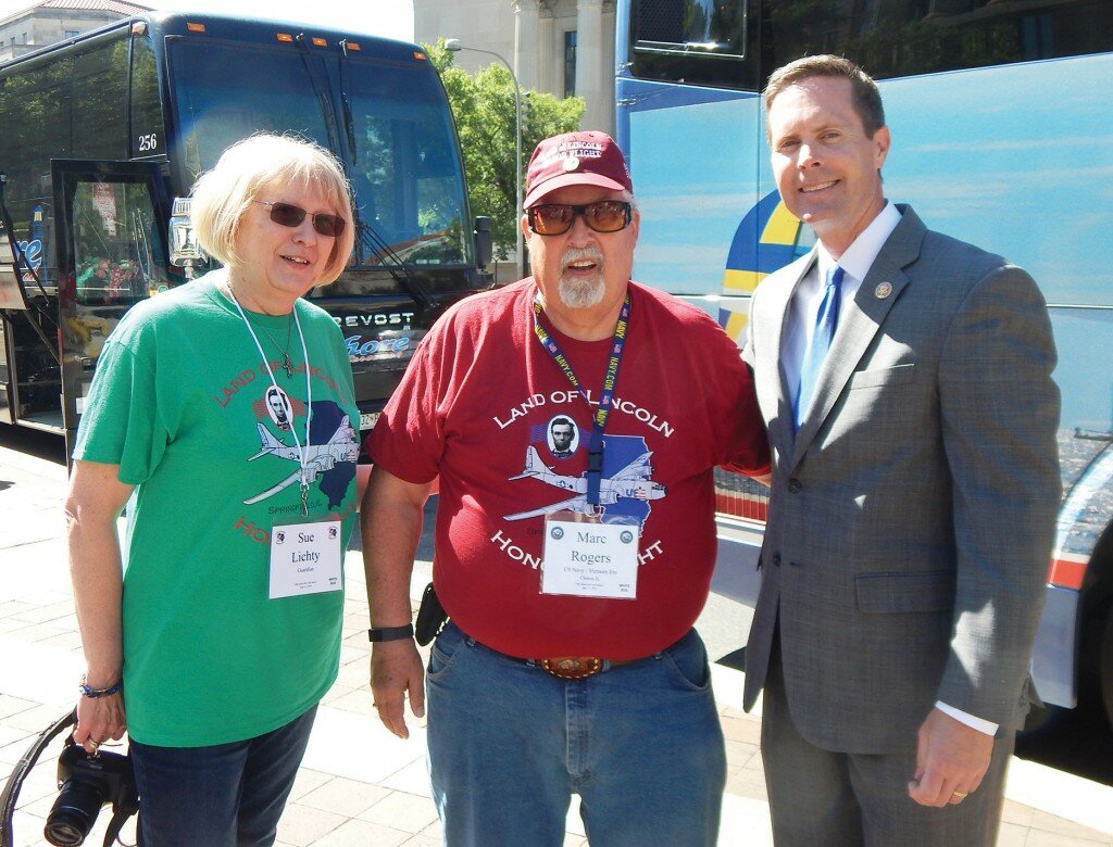 Courtesy of Marc Rogers
My guardian Sue Lichty (L), me (Marc Rogers), and Rep. Rodney Davis.