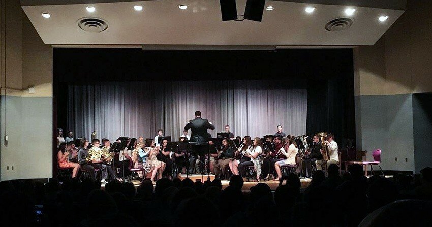 Courtesy of Underground Student Ministry via CHS Facebook
The Clinton High School band performed its annual spring concert Wednesday night in the CHS auditorium.  Senior band awards and other awards are presented during the event.