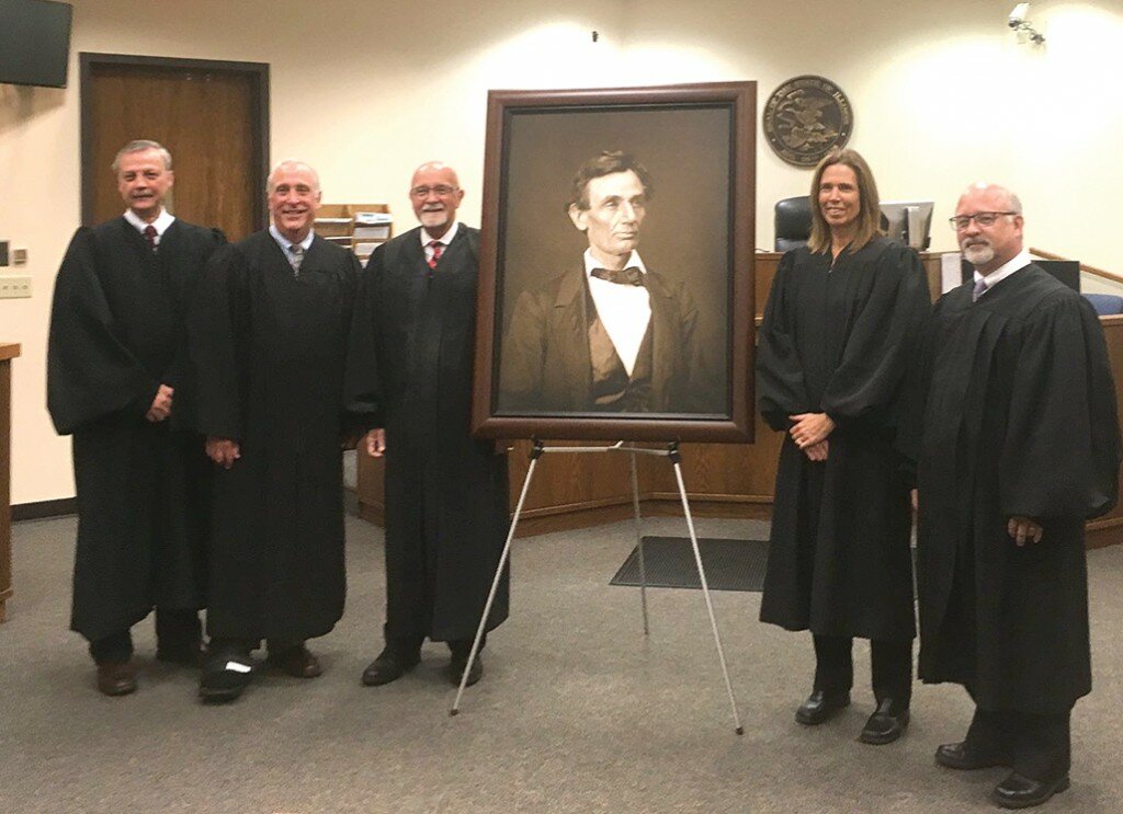Pictured left to right, Judge Daniel A Fish, Lee County, Judge John L. Hauptman, retired, Whiteside County, Judge Charles T. Beckman, Lee County, Judge Jacquelyn D. Ackert, Lee County and Judge Ronald M Jacobson, Lee County.
Photo submitted