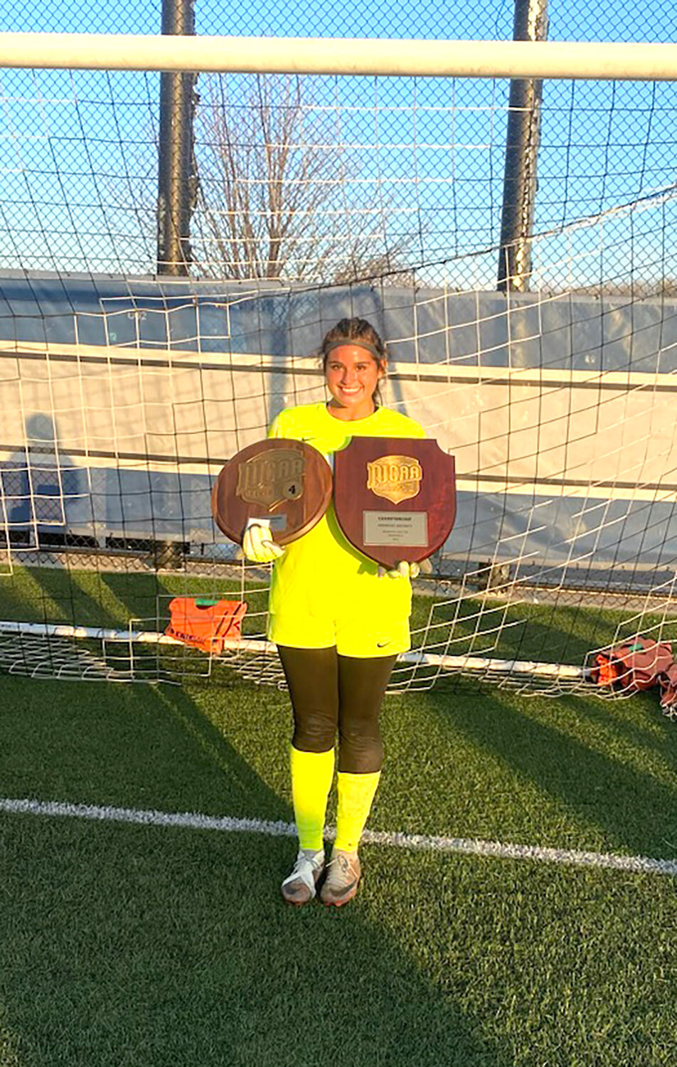Naitzy Garcia spent her first season on Rock Valley soccer ream as goalkeeper.