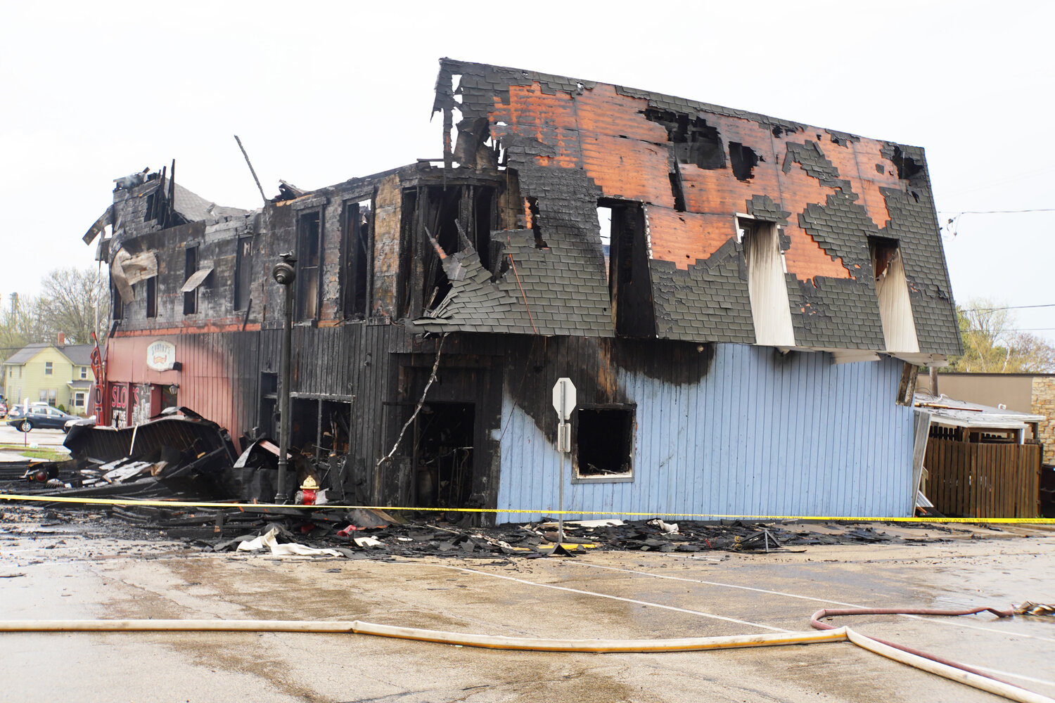 There were no injuries to occupants or firefighters after a third-alarm structure fire at a downtown Mt. Morris building Tuesday afternoon, Mt. Morris Fire Chief Rob Hough said. 