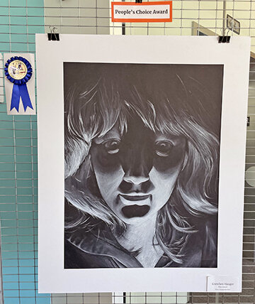 Gretchen Hauger’s “Portrait” earned the People’s Choice Award recently at the Illinois Valley Community College Spring Art Show. The show was open to high school and college artists, whose work was displayed in the college Fine Arts Division lobby prior to the awards ceremony last week. Hauger is an Ottawa Township High School student. (Photo contributed)