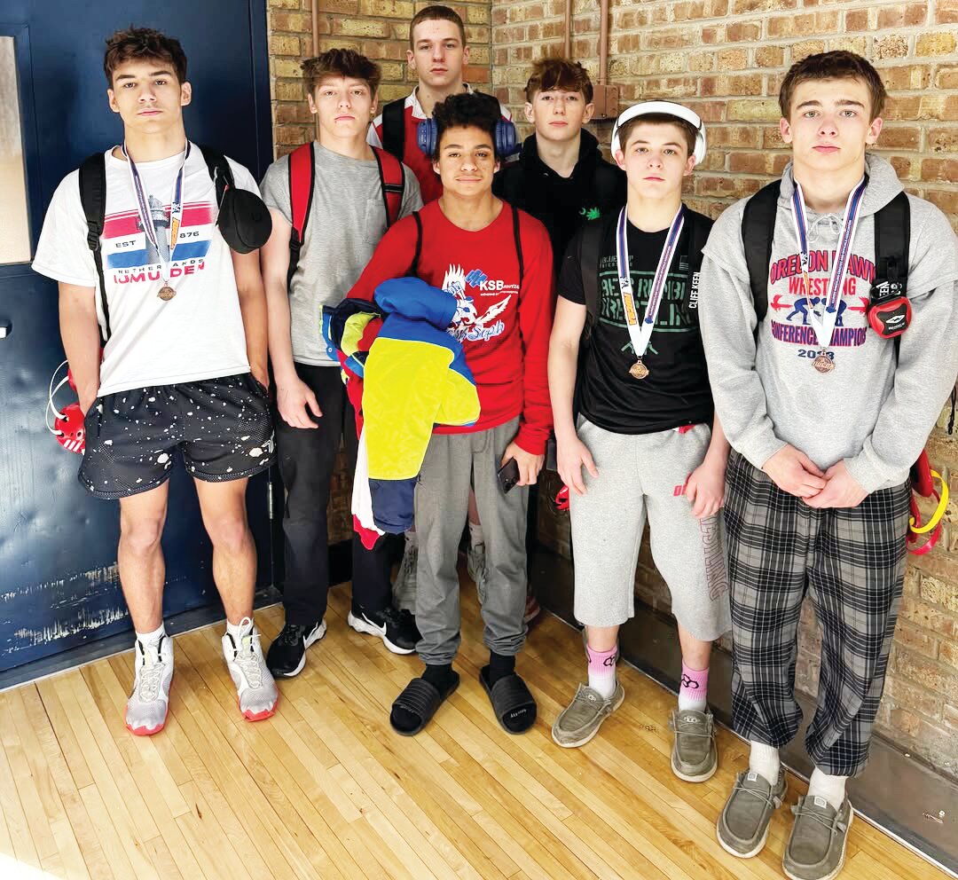 Oregon High School sent seven wrestlers to the IWCOA Fresh-Soph & Girls Sectional in Sterling.