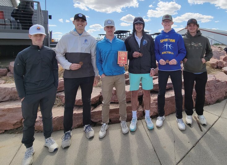 The Wessington Springs boys’ golf team won the team title during the St. Mary’s Invite on Tuesday at Dells Rocky Run Golf Course in Dell Rapids.