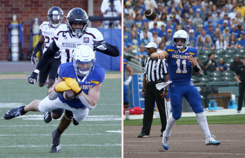 College football: Jackrabbits Jadon Janke, Mark Gronowski share MVFC ...