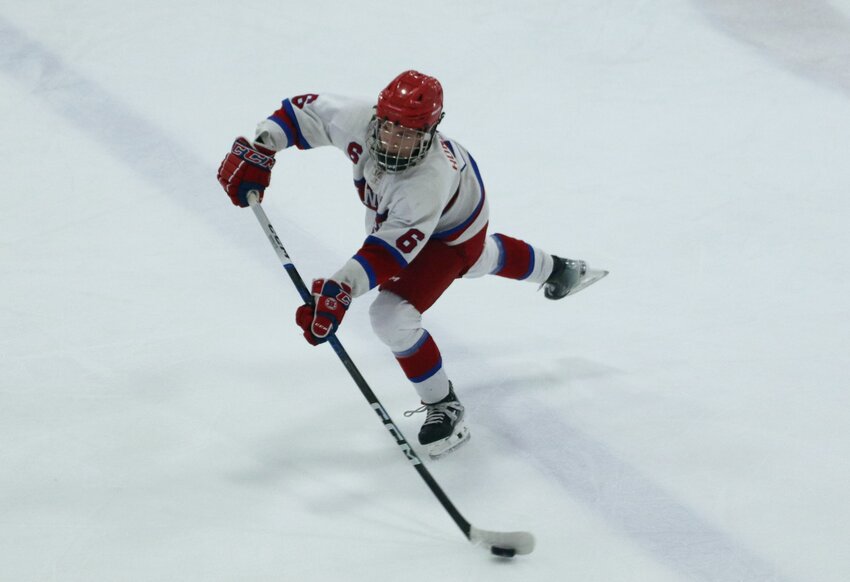 Brookings defenseman Luke Honkomp has four assists in two games to lead the Rangers to a 2-0 start at the USA Hockey-Chipotle High School Division 1 National Championship Tournament in West Chester, Pa.
