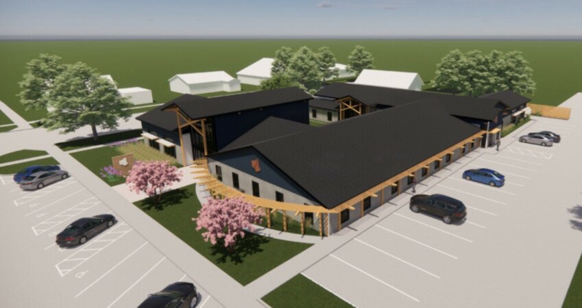 A rendering of the new Ivy Center remodel.