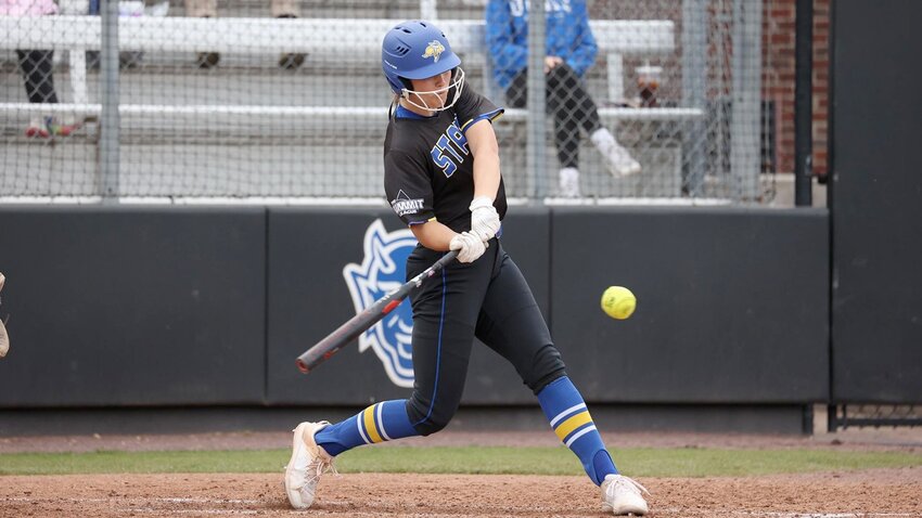 South Dakota State’s Mia Jarecki went 4-for-8 with two RBIs during a three-game series against Omaha over the weekend. The Jackrabbits went 1-2 in the three games.