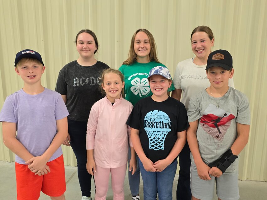 Participants were, front row, from left, Charleston Wachter, Georgia Wachter, Karys Puffer and Gentry Puffer. In the back are Hailey Schoenfelder, Hannah Schoenfelder and Laina Puffer.