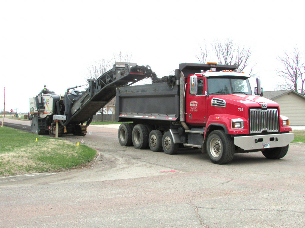 Plainsman file photo
A milling machine removes old asphalt from a stretch of Pennington Ave., SW.