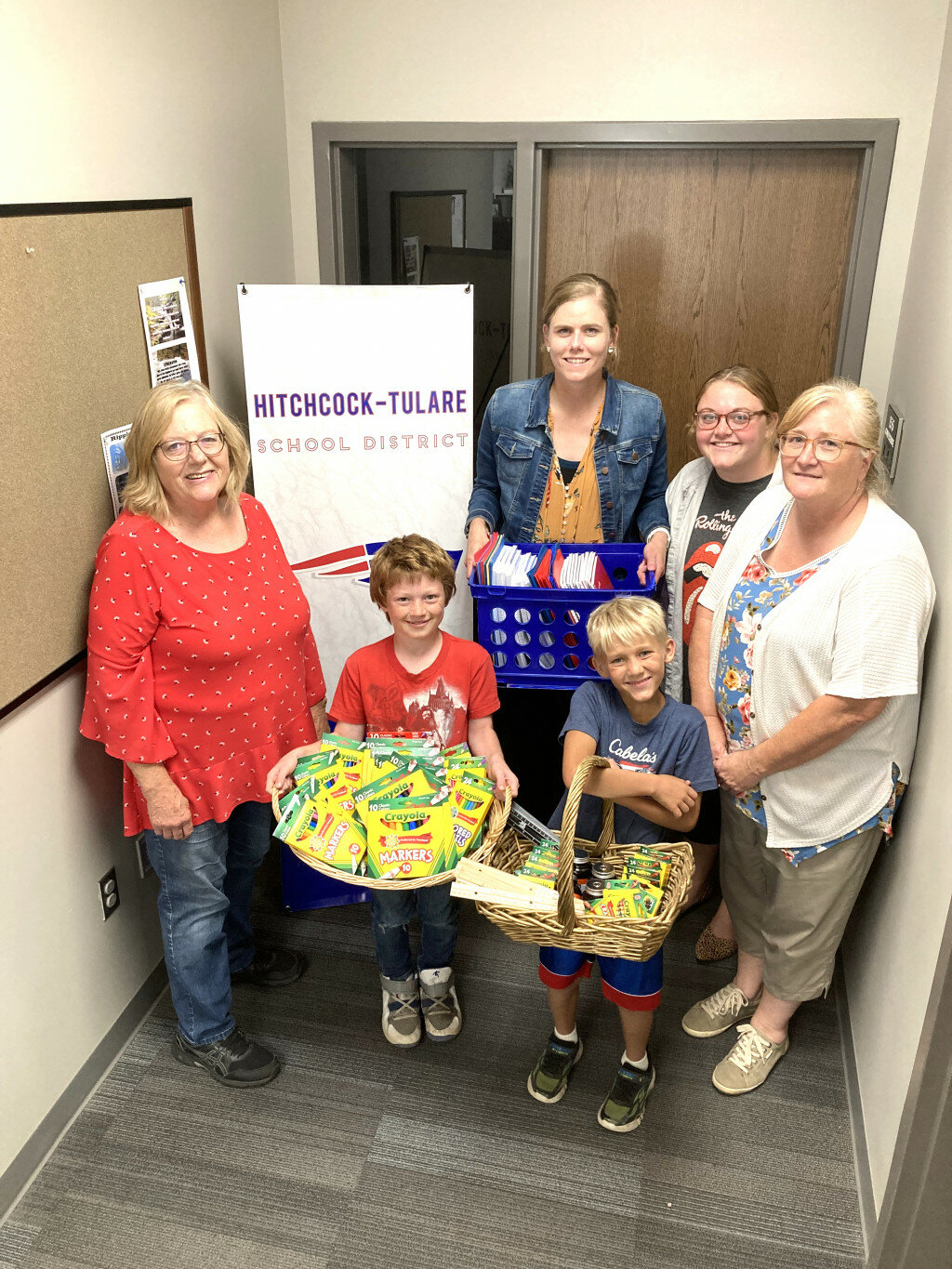 Hitchcock Legion auxiliary donates school supplies - The Daily Plainsman