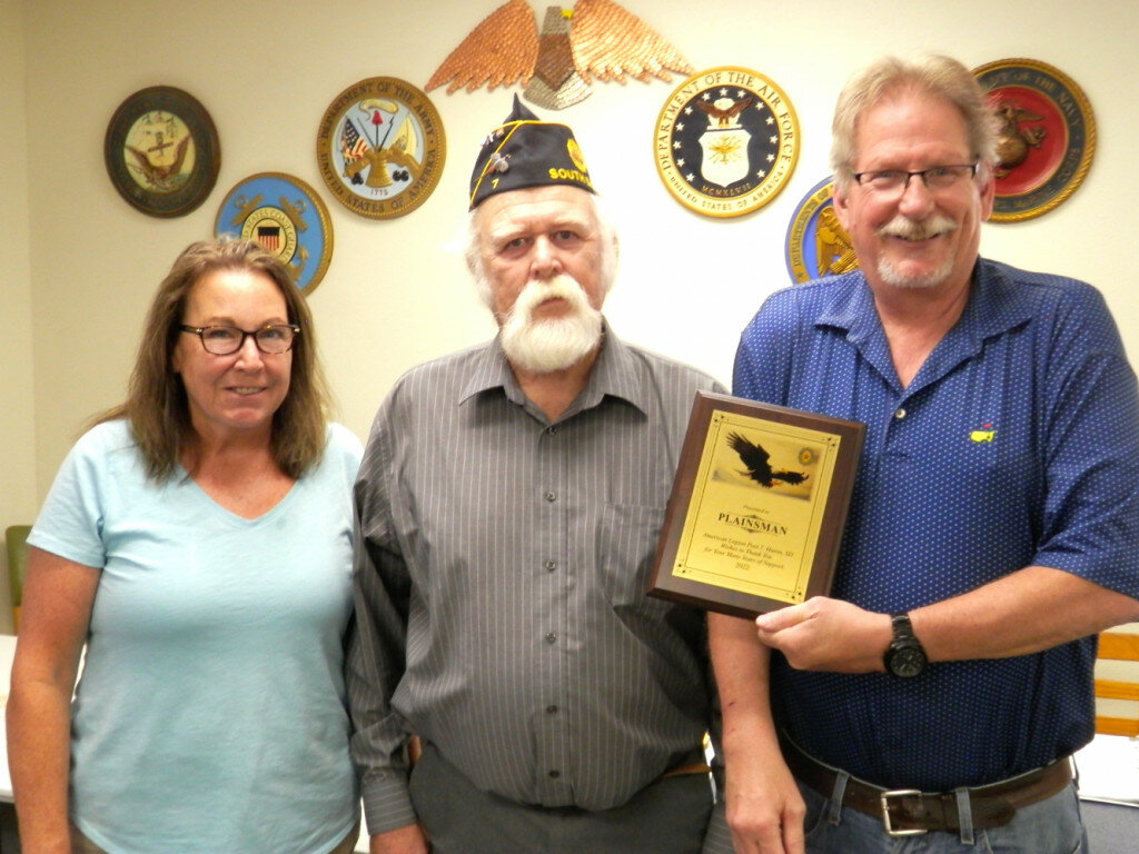 Plainsman named Post 7 Supporter of the Year - The Daily Plainsman