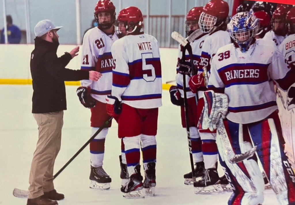 Brookings Rangers hockey director Justin Kirchhevel signed
a new contract
to stay
with the program
for the next seven years.