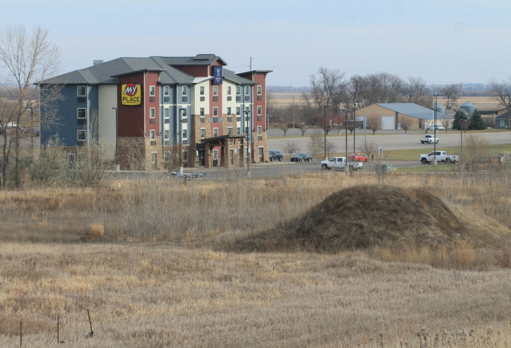 Voters in Brookings will get to have their two cents on what happens with Brookings Marketplace land, in the foreground, in a referendum on Tuesday. (Mondell Keck/Brookings Register)