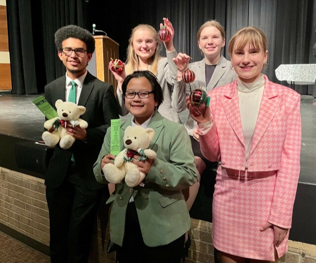 Courtesy Photos
Speech Award winners in this weekend’s Speech & Debate tournament include, front row, Green Ta Bah; and in back, from left, Antony Sorto, Samantha Swanson, Kylie Byrd and Tessa Gogolin. Below are Congress Award winners Lily Halter and Cameron Cutshaw.