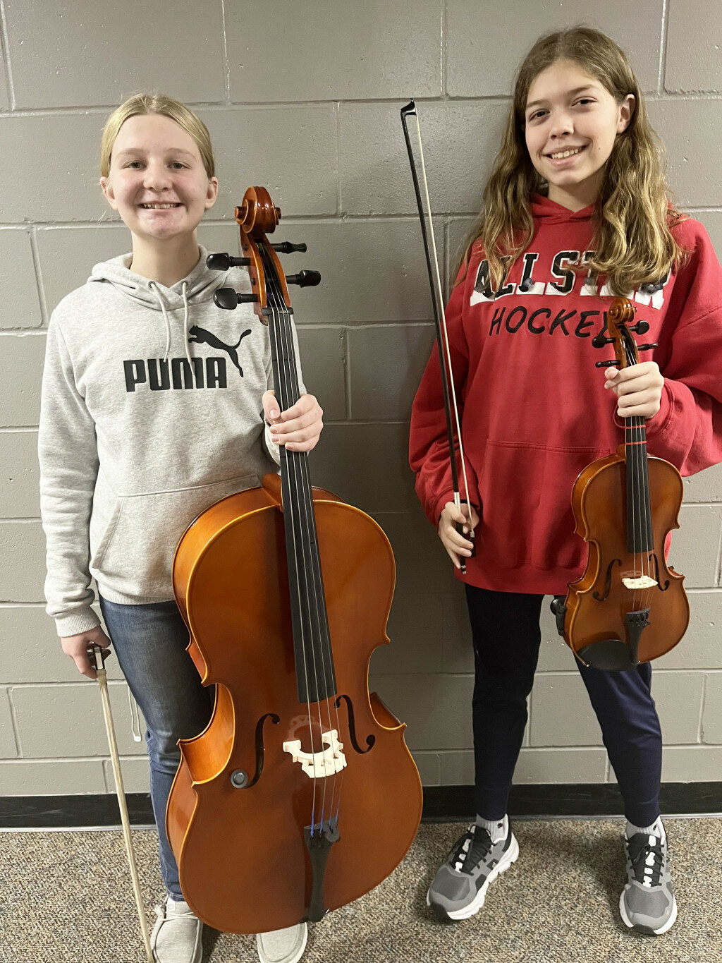 Courtesy Photo
Students at Huron Middle School named to All State Orchestra are Lydia Beck, left, and Avelia Colon-Rathjen.