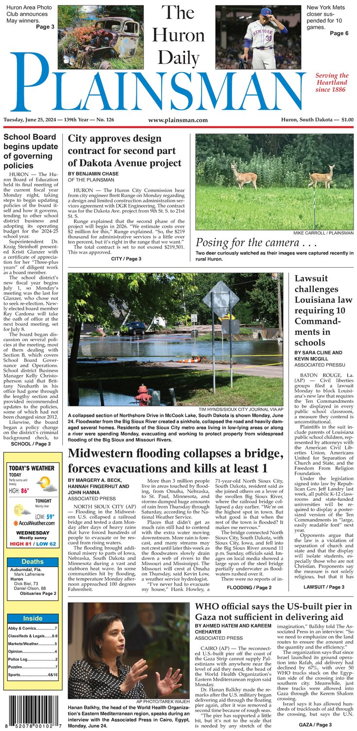 Huron Plainsman 06-25-24 - The Daily Plainsman