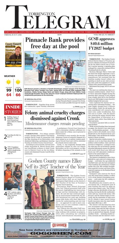Torrington Telegram - Friday, July 17, 2026