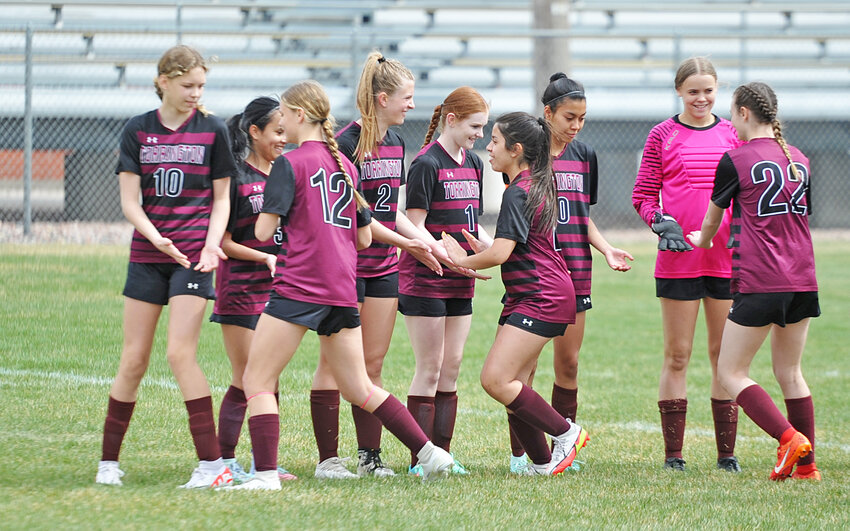 The  Lady Blazers, pictured before a home game against Rawlins on April 4, closed out the 2024 spring season with an away game against the Lady Outlaws on May 10.