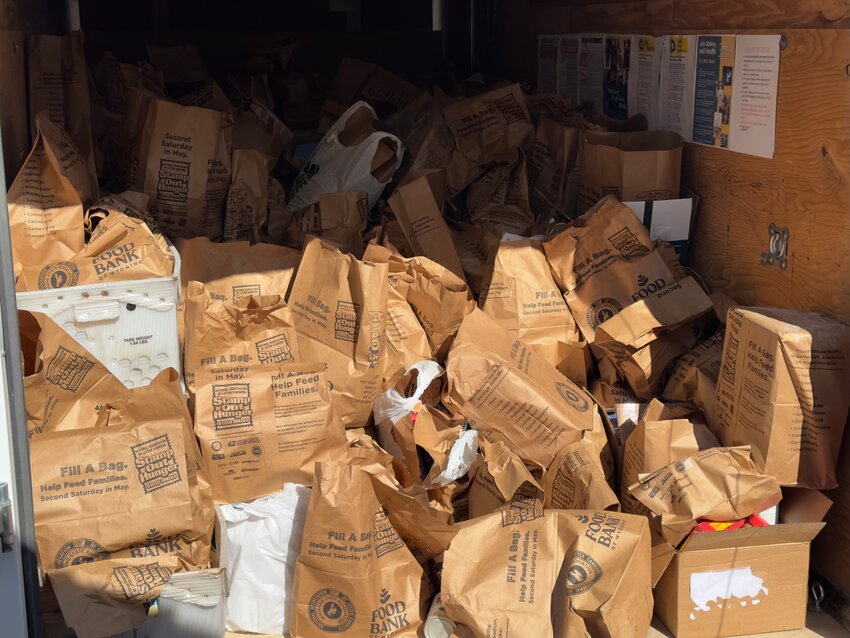 Postal carriers throughout Goshen County teamed up again this year with the Stamp Out Hunger Food Drive where they collected bags of non-perishable food items on May 11. “I think the residents of Goshen County need to be recognized for being so generous,” carrier Jeremiah Russell said.