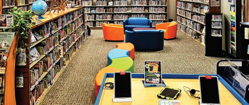 Goshen County Public Library youth section.