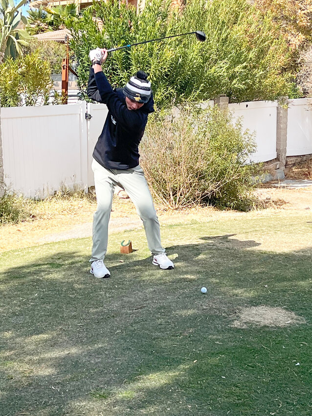more Braylon Bingham tees off at the Vegas Warrior men’s golf invitational from March 14-15. Bingham led the Lancers with a sixth-place finish at 144 strokes (four over par) during the course of two rounds.
