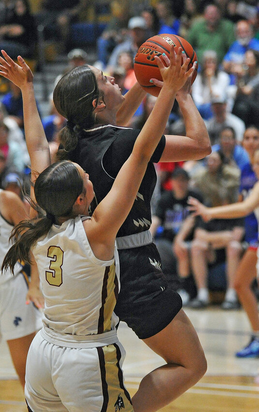 Torrington High School graduate Jaycee Hurley goes up for a shot during the Panhandle Prep girls’ all-star game on Friday, May 30.