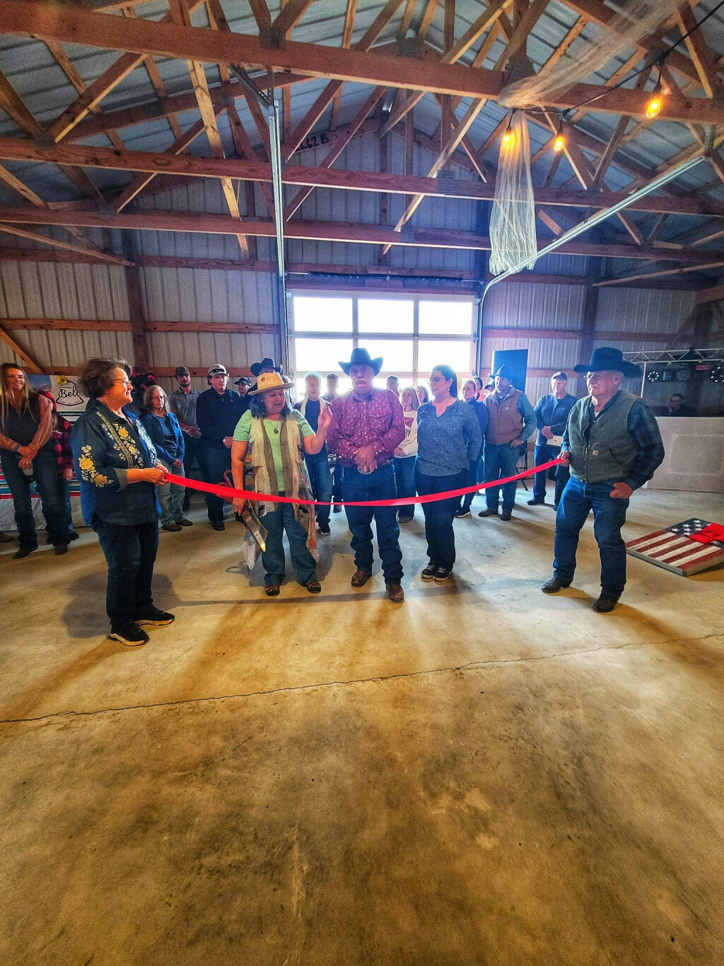 The Platte County Chamber of Commerce was on hand at the Kennedy Ranch in Wheatland for a ribbon cutting for the grand opening of The Bell.