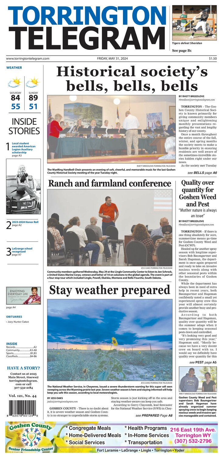 Torrington Telegram - Friday, May 31, 2024 - Torrington Telegram