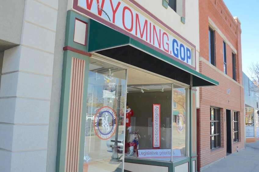 The Wyoming Republican Party headquarters in downtown Cheyenne.