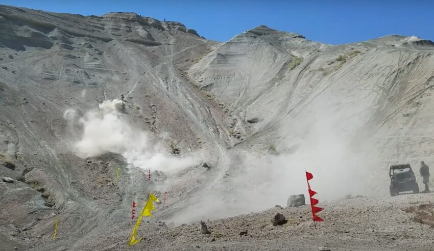 Dirt flies through the air during the 2017 Showdown at the Badlands. It’s returning  later this month for the first time in eight years.