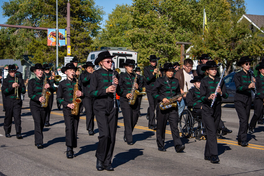 The PHS Marching Band kicks off the 2024 Homecoming Parade on Friday, Sept. 20.
