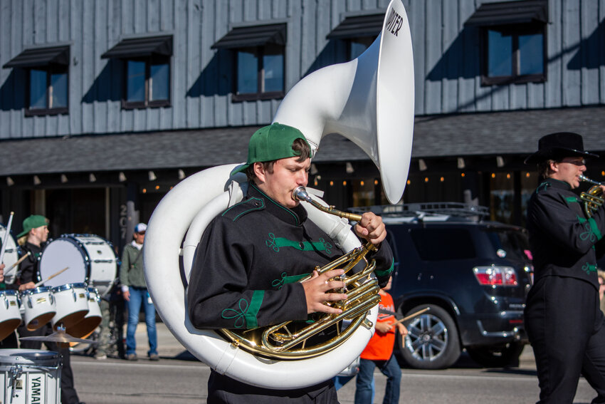 The PHS Marching Band kicks off the 2024 Homecoming Parade on Friday, Sept. 20.
