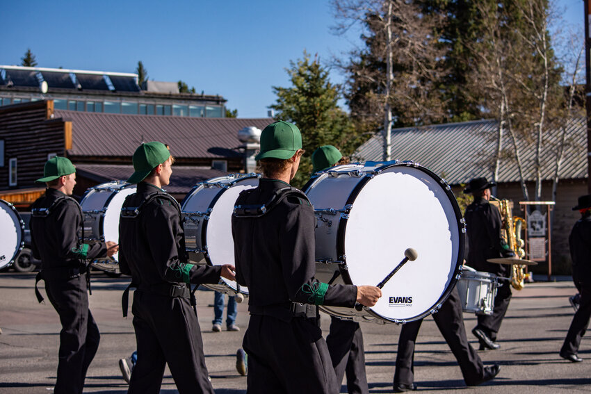 The PHS Marching Band kicks off the 2024 Homecoming Parade on Friday, Sept. 20.
