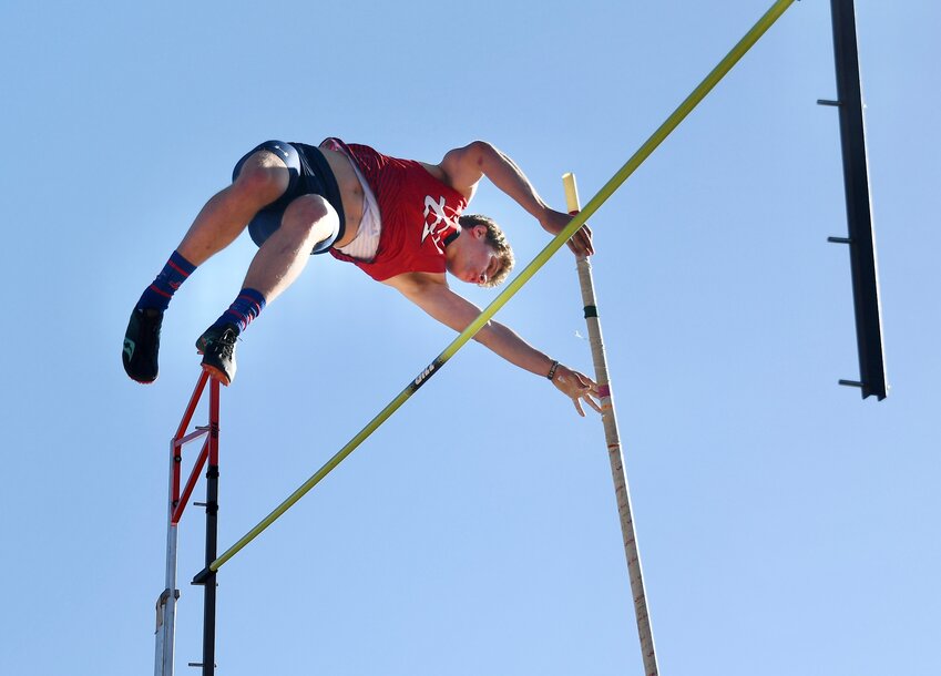 Red Devil pole vaulter Cameron Hiatt made the most of the gorgeous weather in Utah last week, placing fourth at the Farmington Super Meet in Farmington, Utah, with a height of 12 feet, 4 inches. The EHS track and field teams combined to finish fourth overall.