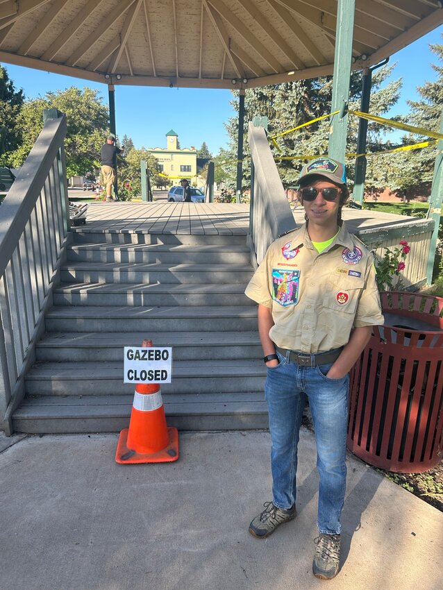 Evanston's Colby Ferrens planned and coordinated the restoration of the gazebo at Martin Park to earn his Eagle Scout Award, which will be presented to him on Sunday, April 21.