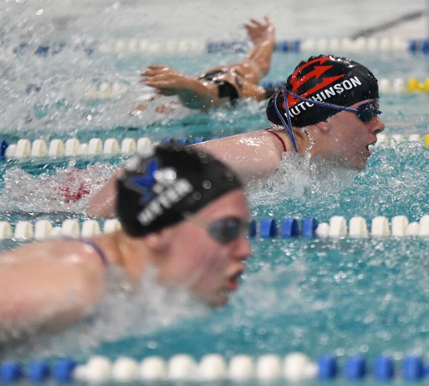 Lady Devil Rachel Johnson won the diving portion of the Evanston Invite Saturday at Davis Middle School.