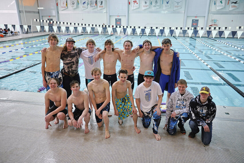 The LHS boys’ swim team competed at the 3A State Swimming and Diving Championships last week, placing fourth as a team with eight individual placers and Top 4 finishes from all three relay teams.