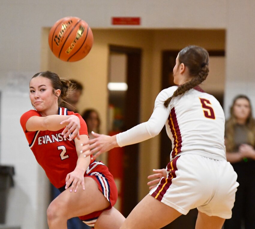 Lady Devil senior Braelynn Morrison is comforted by teammates as she leaves the court for the final time during Saturday’s 44-33 loss to Star Valley at the 4A West Regional Tournament in Rock Springs. Morrison is the lone senior on this year’s squad.