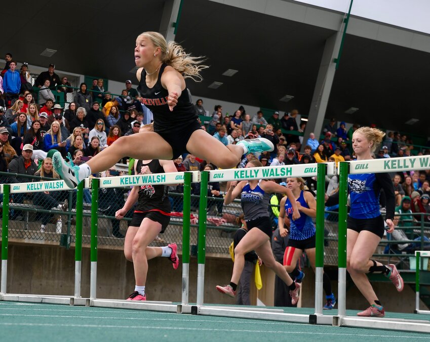Cokeville junior Addison Barnes had a weekend to remember at the 1A State Track and Field Championships in Casper, winning the 100 hurdles, the 300 hurdles, the 200 meter dash and the 400 meter dash. The Lady Panthers finished second overall in the team standings.