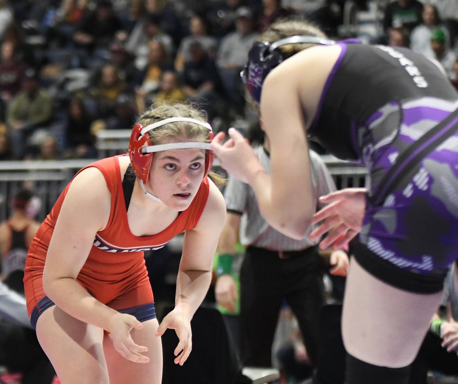 Lady Devil Sidney Liechty finished sixth in the 105-pound class at the WHSAA Girls State Wrestling Championships in Casper.