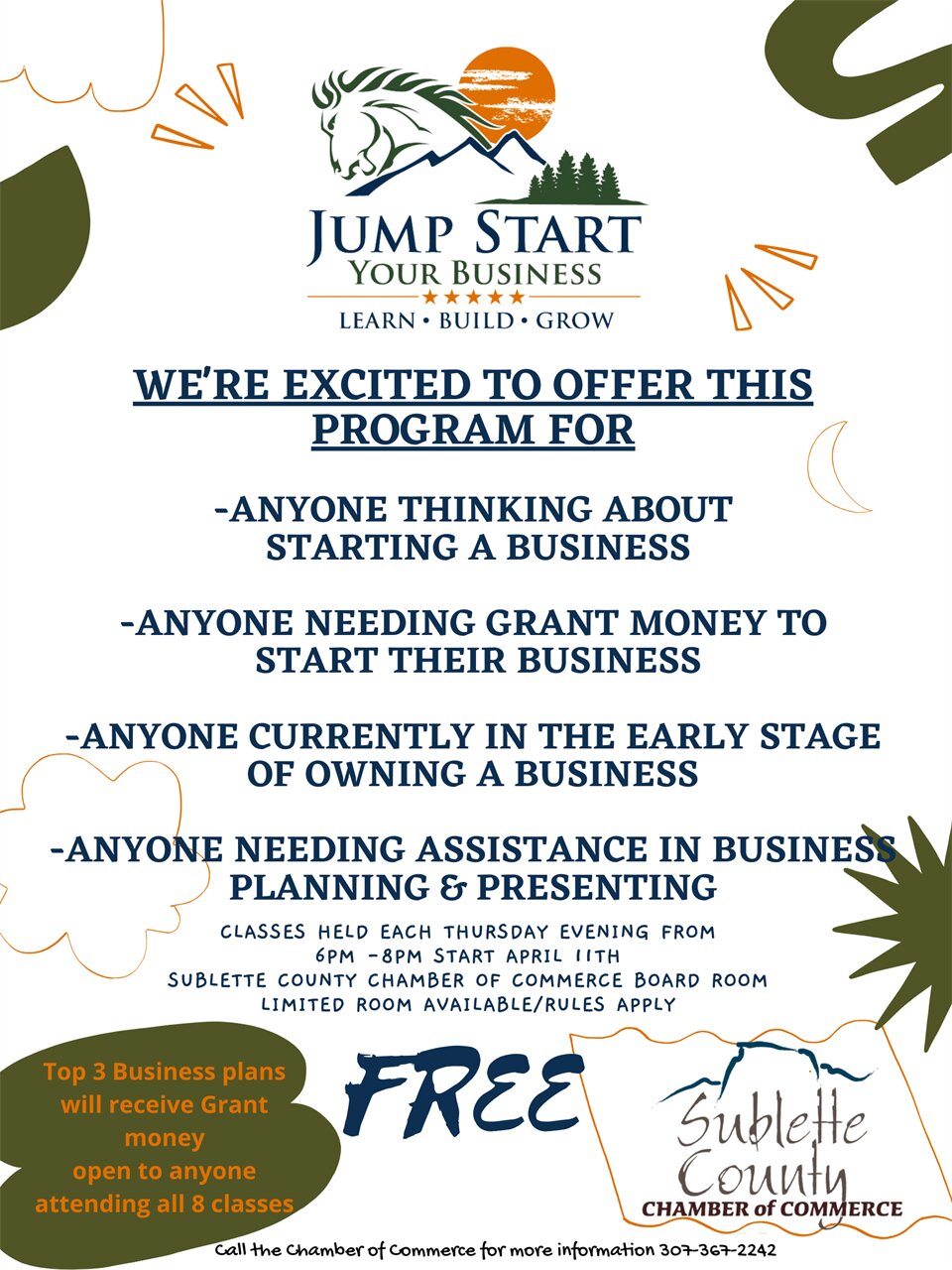 Jump Start Your Business poster