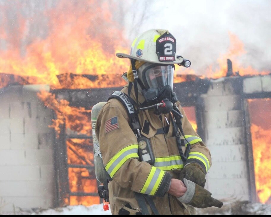 Sen. Fred Baldwin of Kemmerer is shown at the scene of a local fire. Baldwin has worked for the Kemmerer Volunteer Fire Department for 26 years, three of which he served as volunteer fire chief. He announced in late February that he will not seek reelection to the Wyoming Senate.
