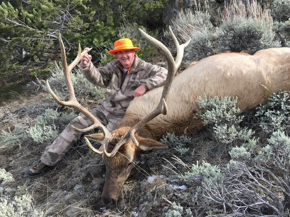 Sen. Fred Baldwin shows a large elk he harvested. An avid outdoorsman, Baldwin said he hopes to spend more time outdoors after his term in the Wyoming Senate expires at the end of the year.