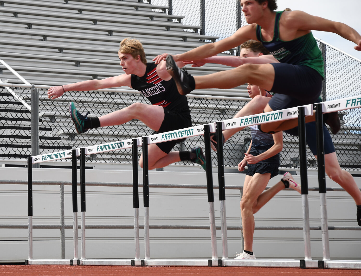 Ranger Colter Krell placed sixth in the 110 hurdles and ninth in the 300 hurdles at Friday’s Meet of Hope in Rock Springs.
