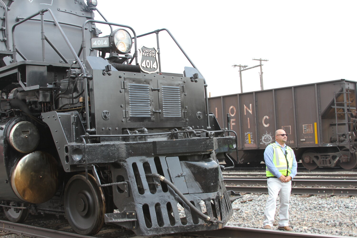 Union Pacific Superintendent Anthony Herrera accompanied the train from Green River to Cheyenne.