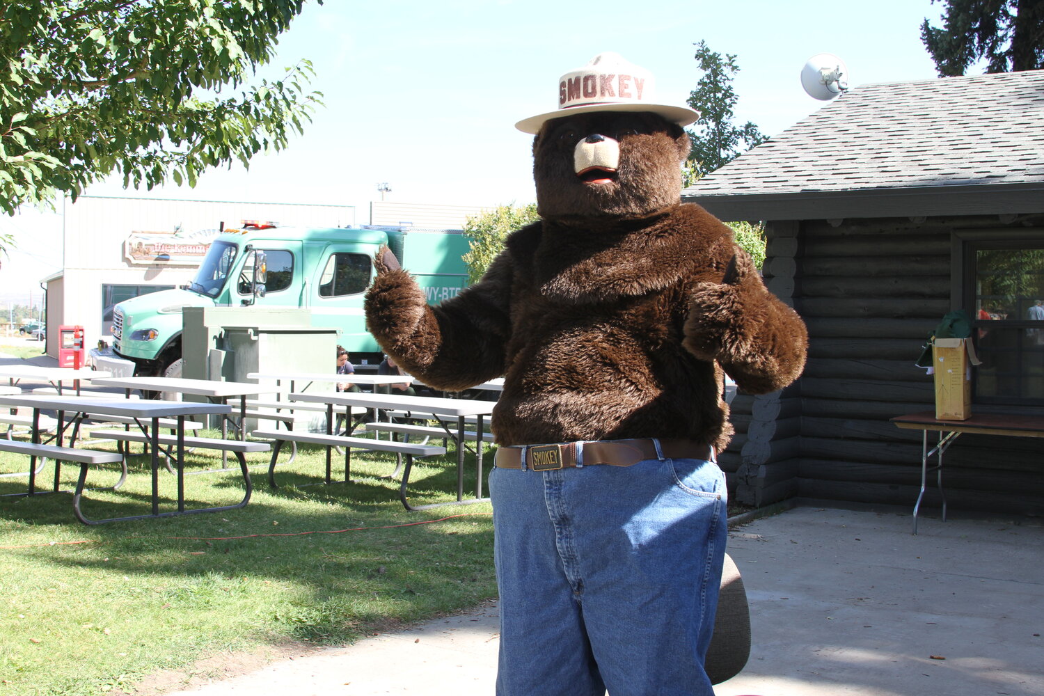 Smokey Bear was on hand at Kemmerer’s third annual Outdoor Discovery Day. Part of the festivities included celebrating Smokey’s 80th birthday with cake and cupcakes.