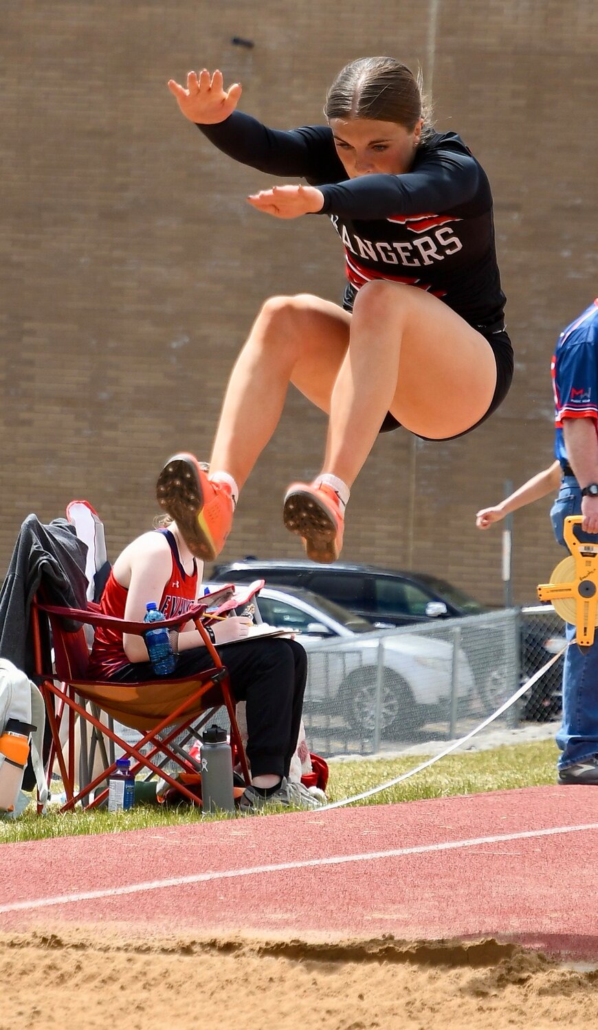 Lady Ranger Ella Thatcher finished fourth in the triple jump at last week’s Schuler Invite in Evanston, with a distance of 31 feet, 10.25 inches.