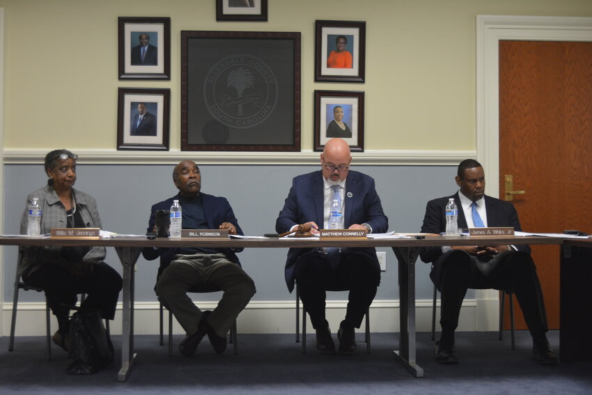 The Allendale County Council at its September 19 meeting.