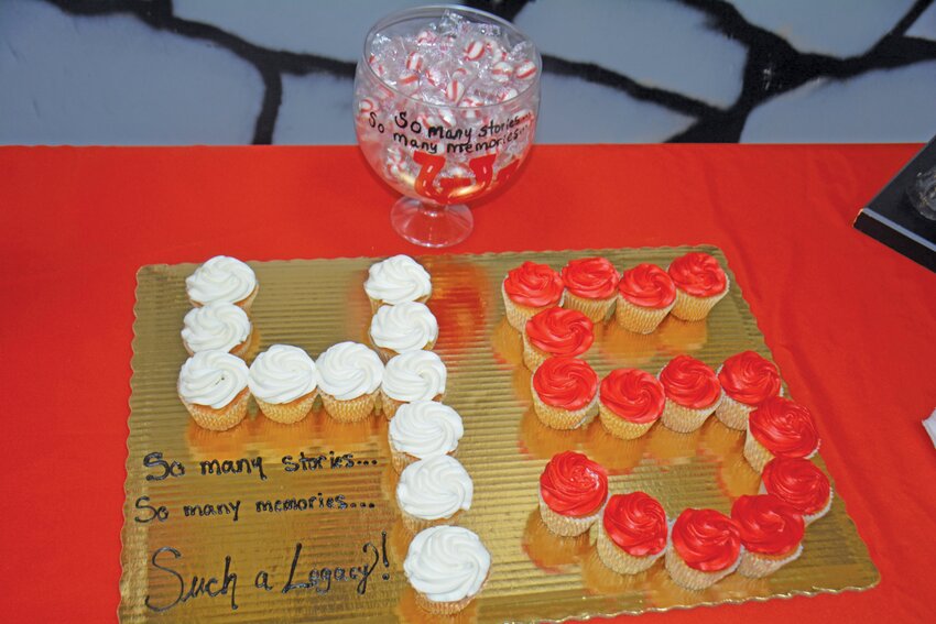 A reception was held before Barnwell School District 45's last board meeting, complete with cupcakes forming "45".